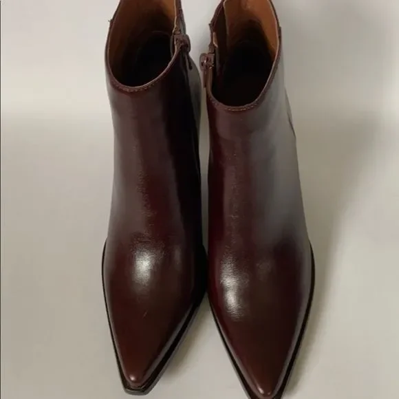 NEW Jeffrey Campbell Flynn Burgundy Boots Size 6 - Picture 8 of 15